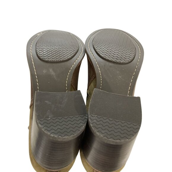 Sperry Ambrose Women's size  5.5M Brown Olive Leather Ankle Boots - Picture 6 of 7